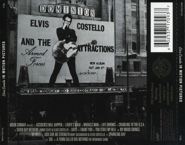 Elvis Costello  In Motion Pictures : Back